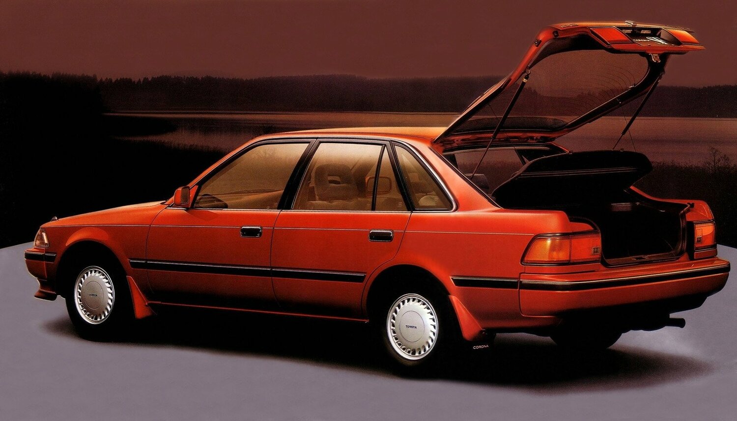 Toyota Corona, VIII (T170), 1987–1993, Liftback: Rear three-quarter view