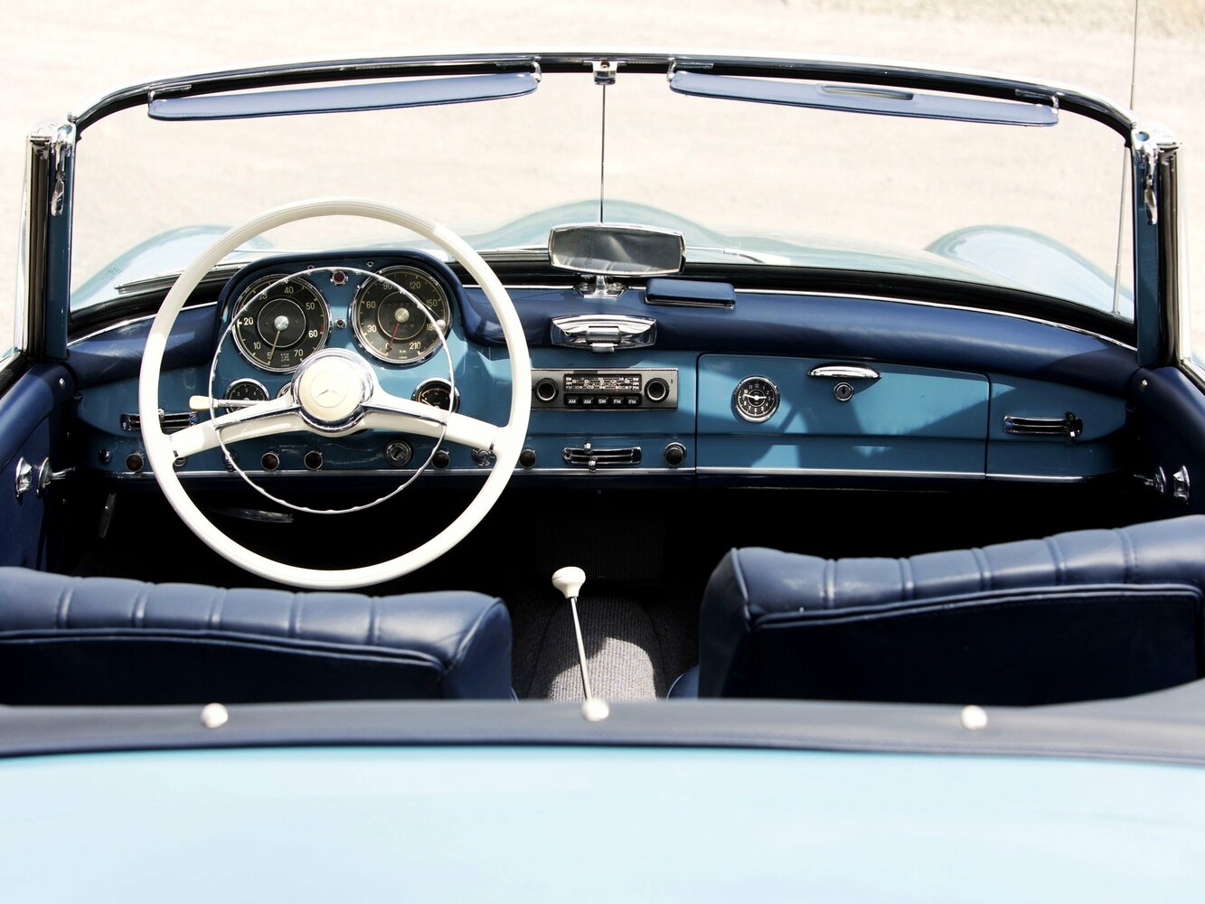 Mercedes-Benz 190 SL, R121, 1955–1963, Родстер: Передняя панель