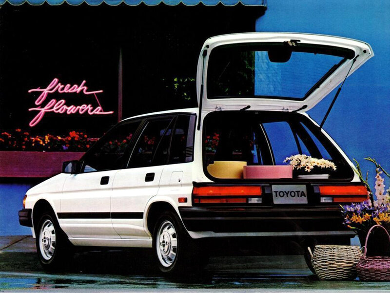 Toyota Tercel, III (L30), 1986–1990, Hatchback 5 door: Rear three-quarter view