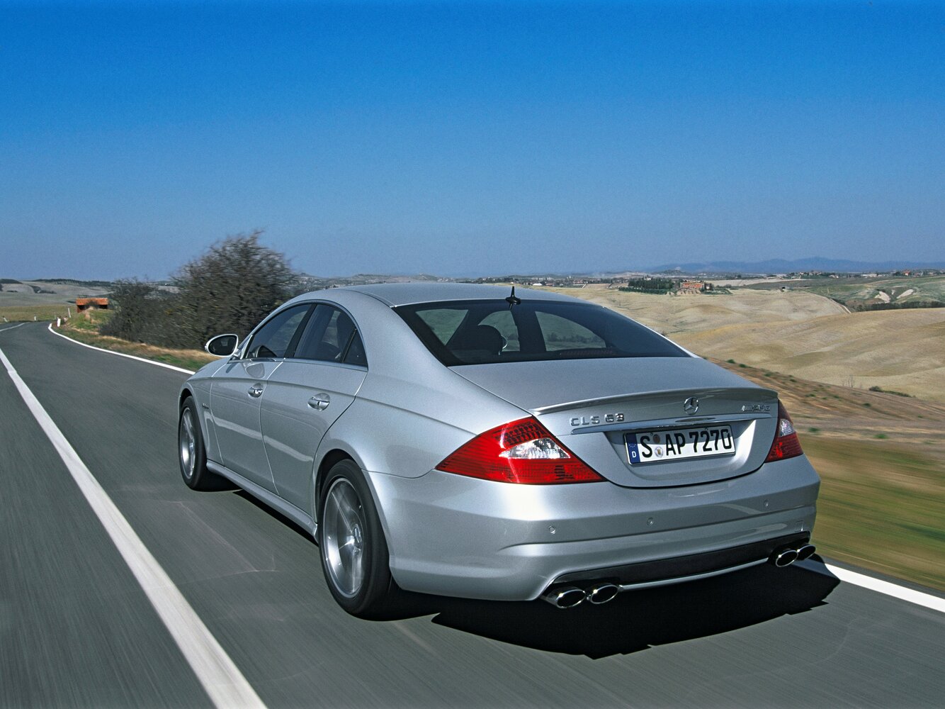 Mercedes-Benz CLS AMG, I (C219), 2005–2008, Седан: Вид сзади в три четверти
