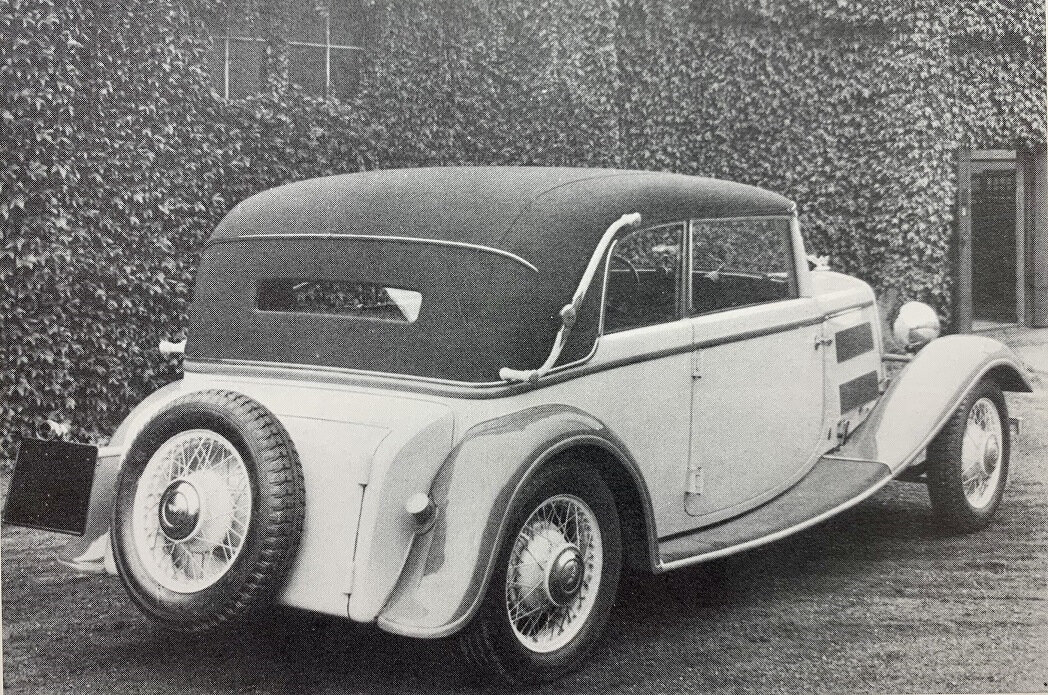 Wanderer W22, , 1933–1938, Кабриолет: Вид сзади в три четверти