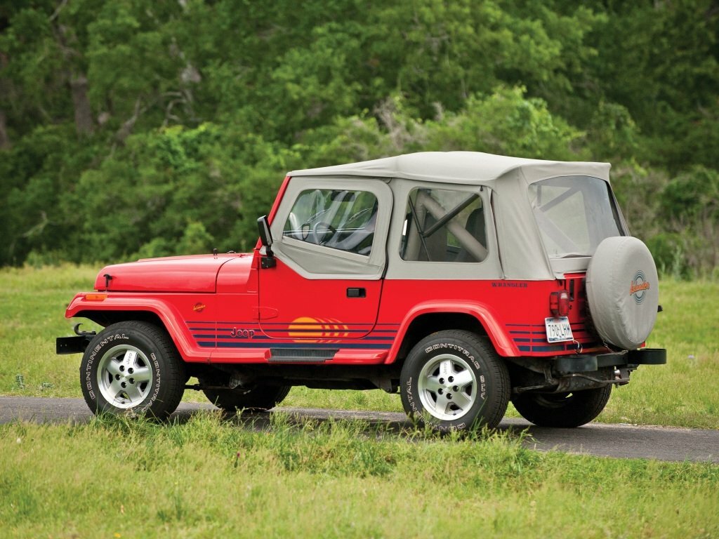 Jeep Wrangler, I (YJ), 1986–1996, Внедорожник открытый: Вид сбоку
