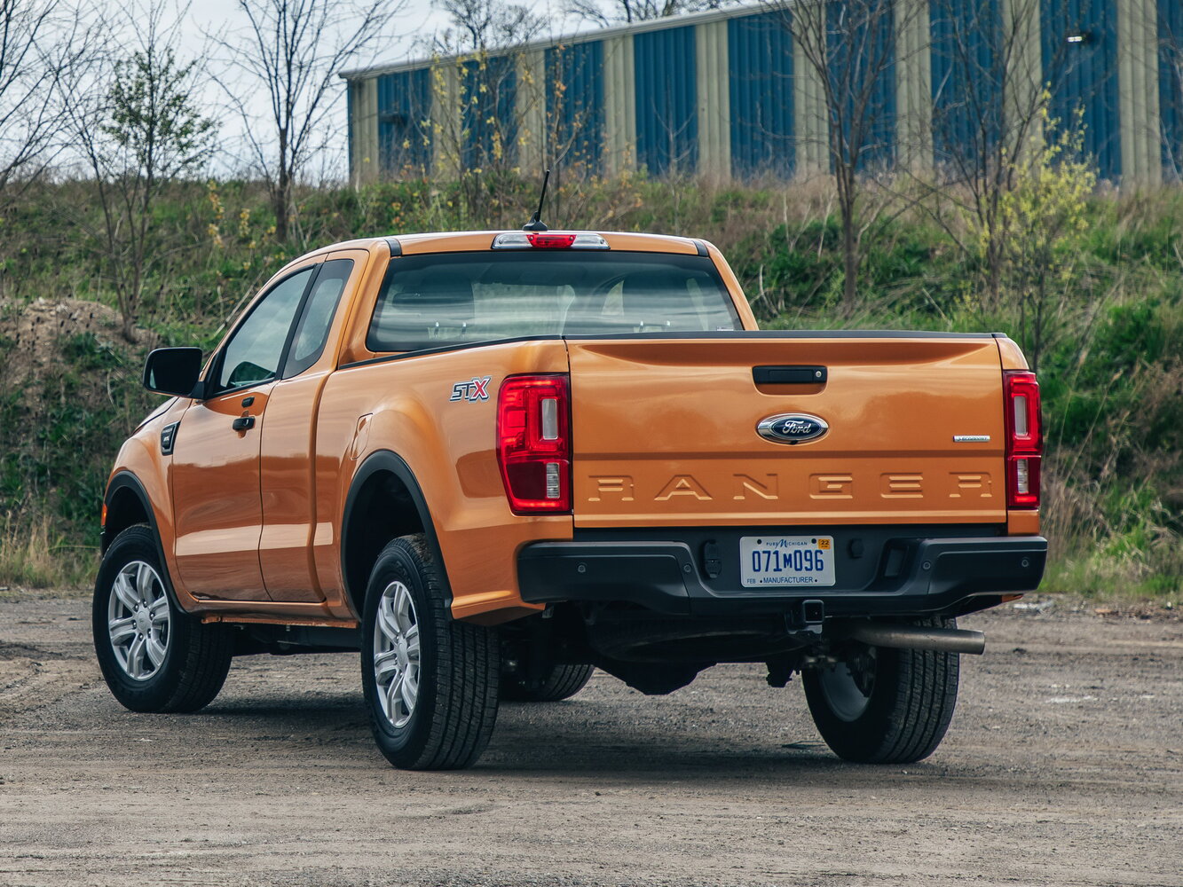 Ford Ranger, T6 Рестайлинг 2, 2018–2022, Пикап Полуторная кабина: Вид сзади в три четверти