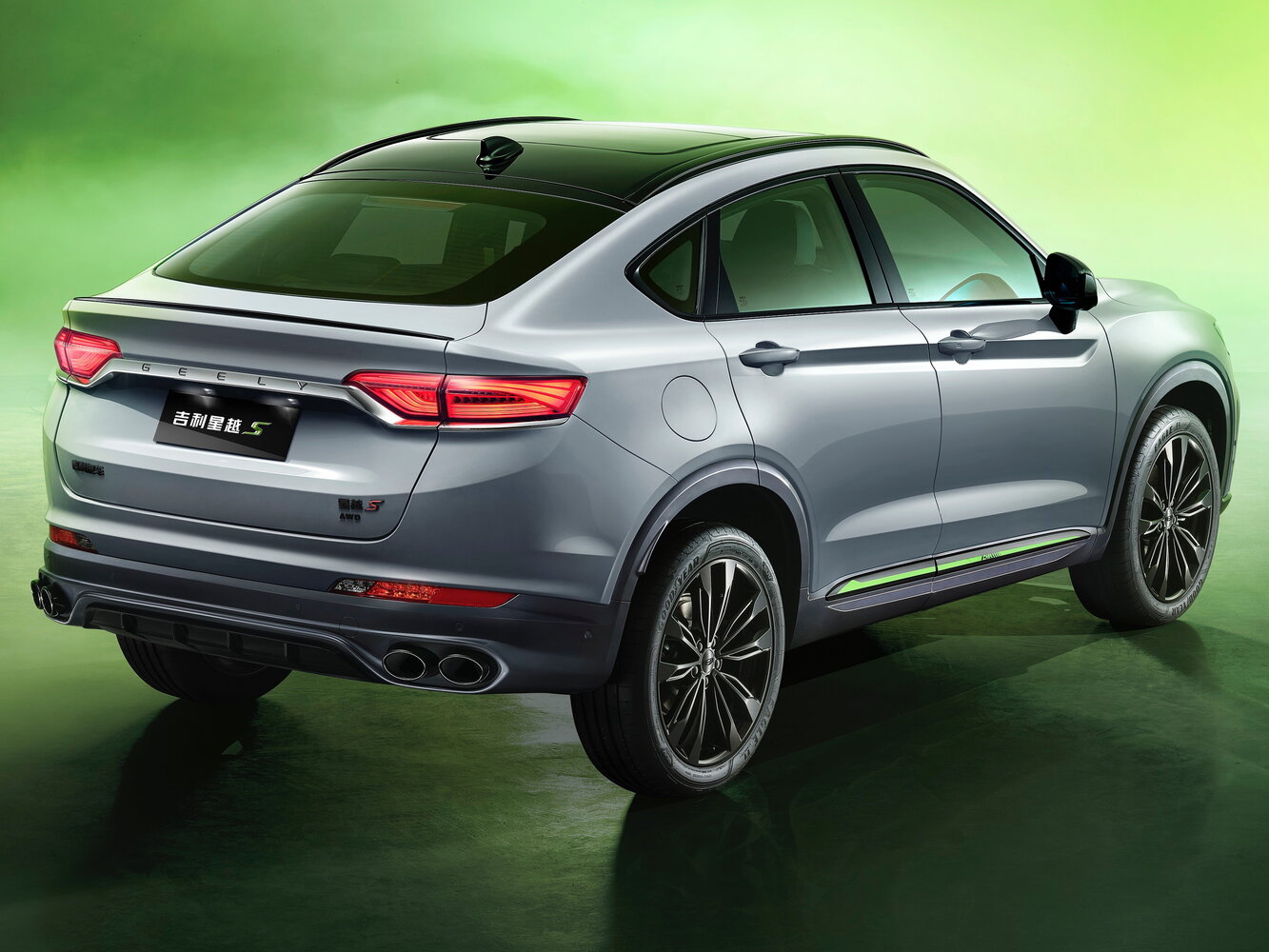 Geely Xingyue, I Рестайлинг (S), 2021–2023, Внедорожник 5 дв. S: Вид сзади в три четверти