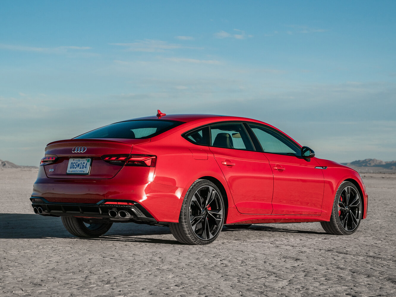 Audi S5, II (F5) Рестайлинг, 2019–2024, Лифтбек Sportback: Вид сзади в три четверти