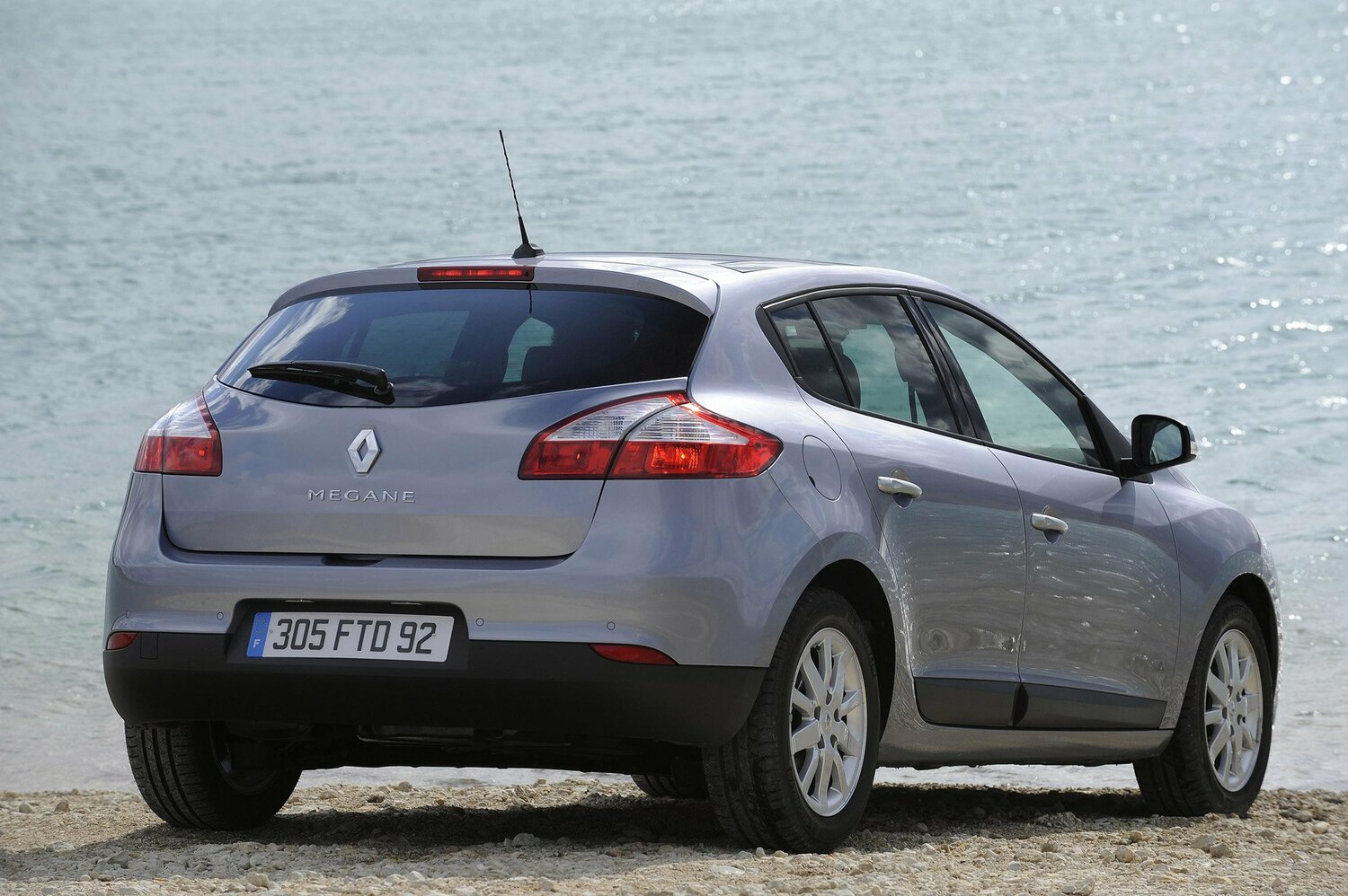 Renault Megane, III, 2008–2014, Hatchback 5 door: Rear three-quarter view