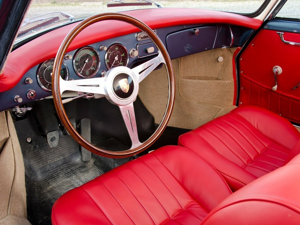 Porsche 356, II (A), 1955–1959, Coupe: Front cabin