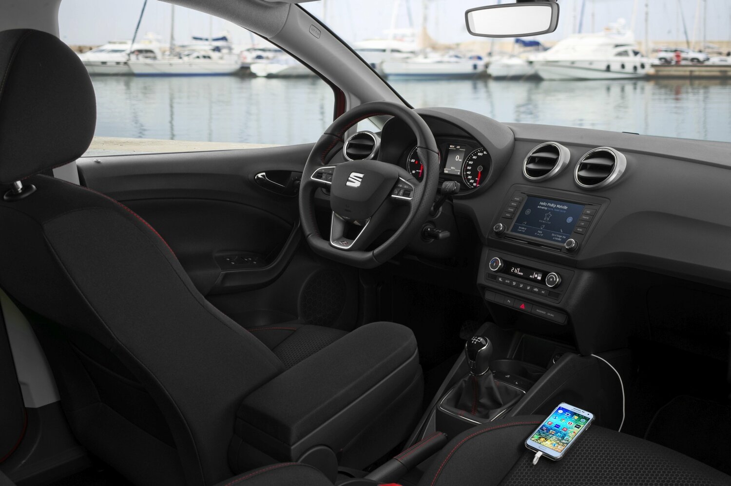 SEAT Ibiza, IV Рестайлинг 2, 2015–2017, Универсал 5 дв.: Передняя часть салона