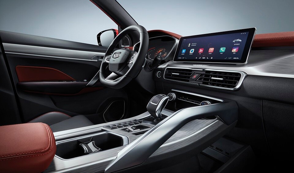 Geely Coolray, I, 2019–2024, Внедорожник 5 дв.: Передняя часть салона