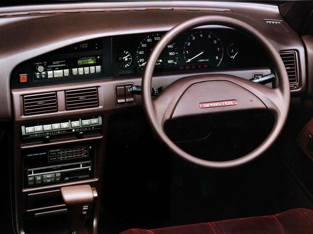 Toyota Sprinter, VI (E90), 1987–1991, Sedan: Dashboard