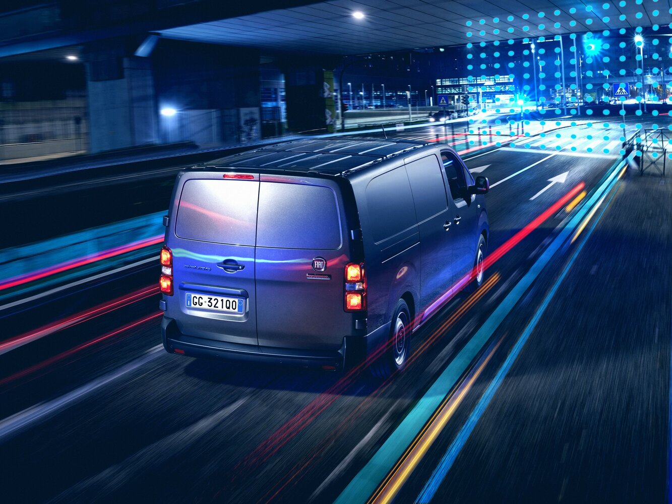 Fiat Scudo, III, 2021–2023, Фургон Long: Вид сзади в три четверти