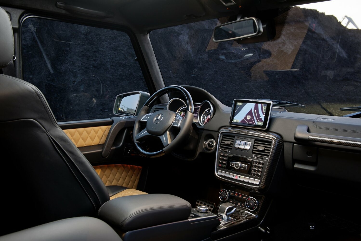 Mercedes-Benz G-Класс AMG, I (W463) Рестайлинг 2, 2012–2015, Внедорожник 5 дв.: Передняя часть салона