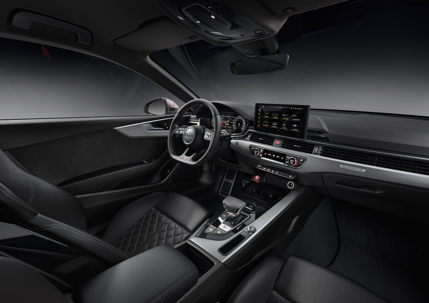 Audi S5, II (F5) Рестайлинг, 2019–2024, Купе: Передняя часть салона