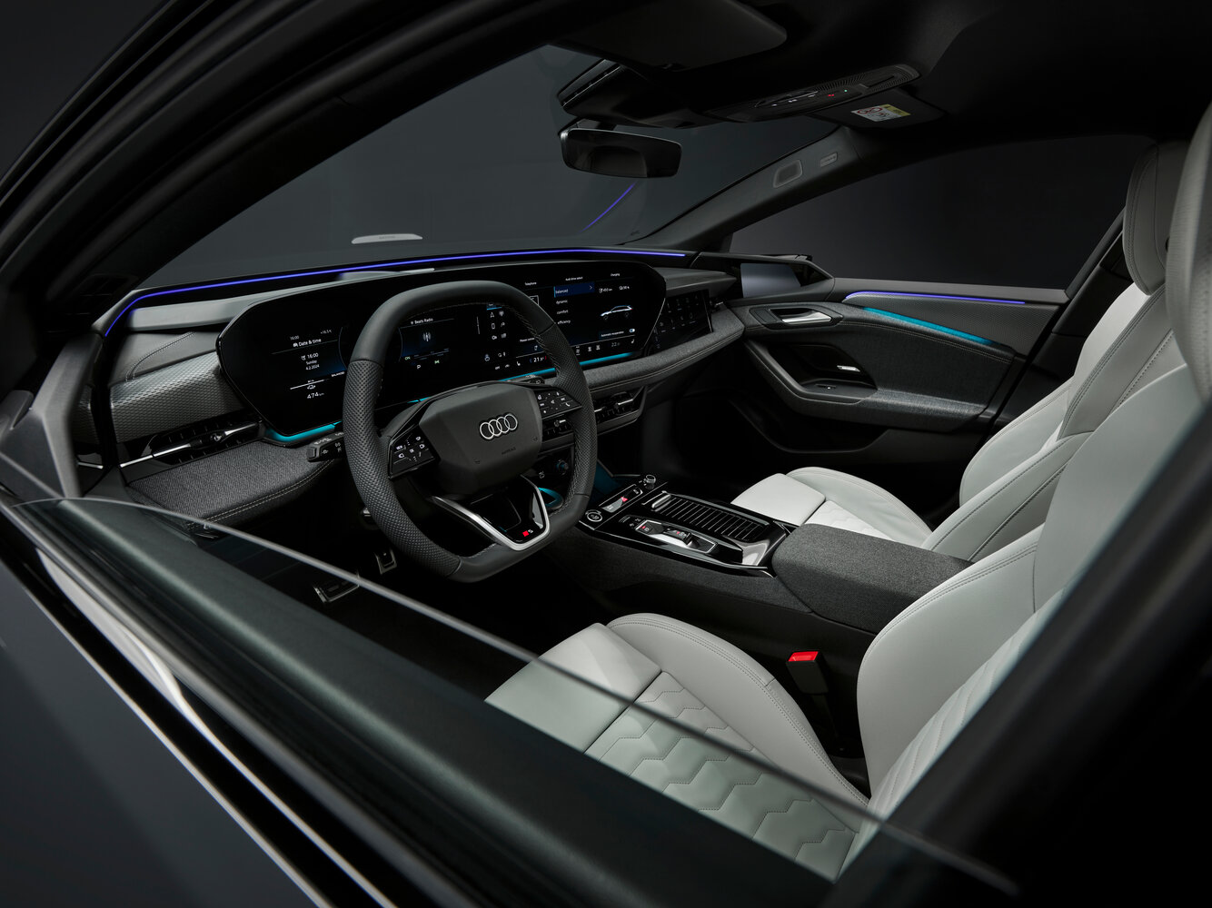 Audi A6 e-tron, , 2024–2026, Универсал 5 дв.: Передняя часть салона