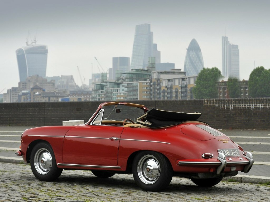 Porsche 356, III (B), 1959–1963, Кабриолет: Вид сзади в три четверти