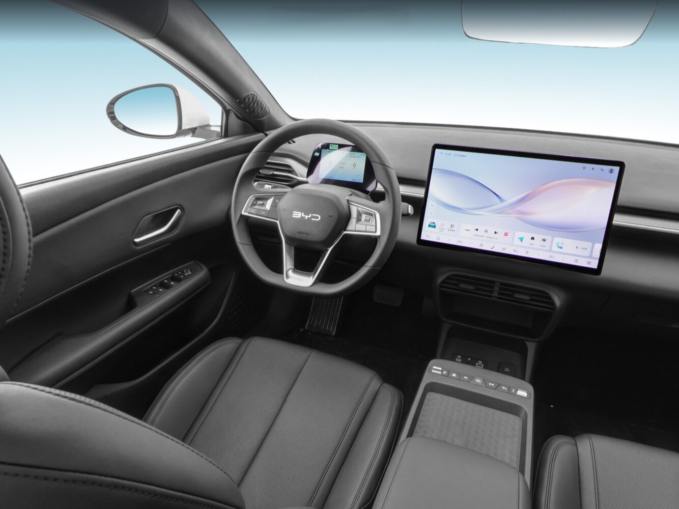 BYD E7, , 2025–2026, Седан: Передняя часть салона