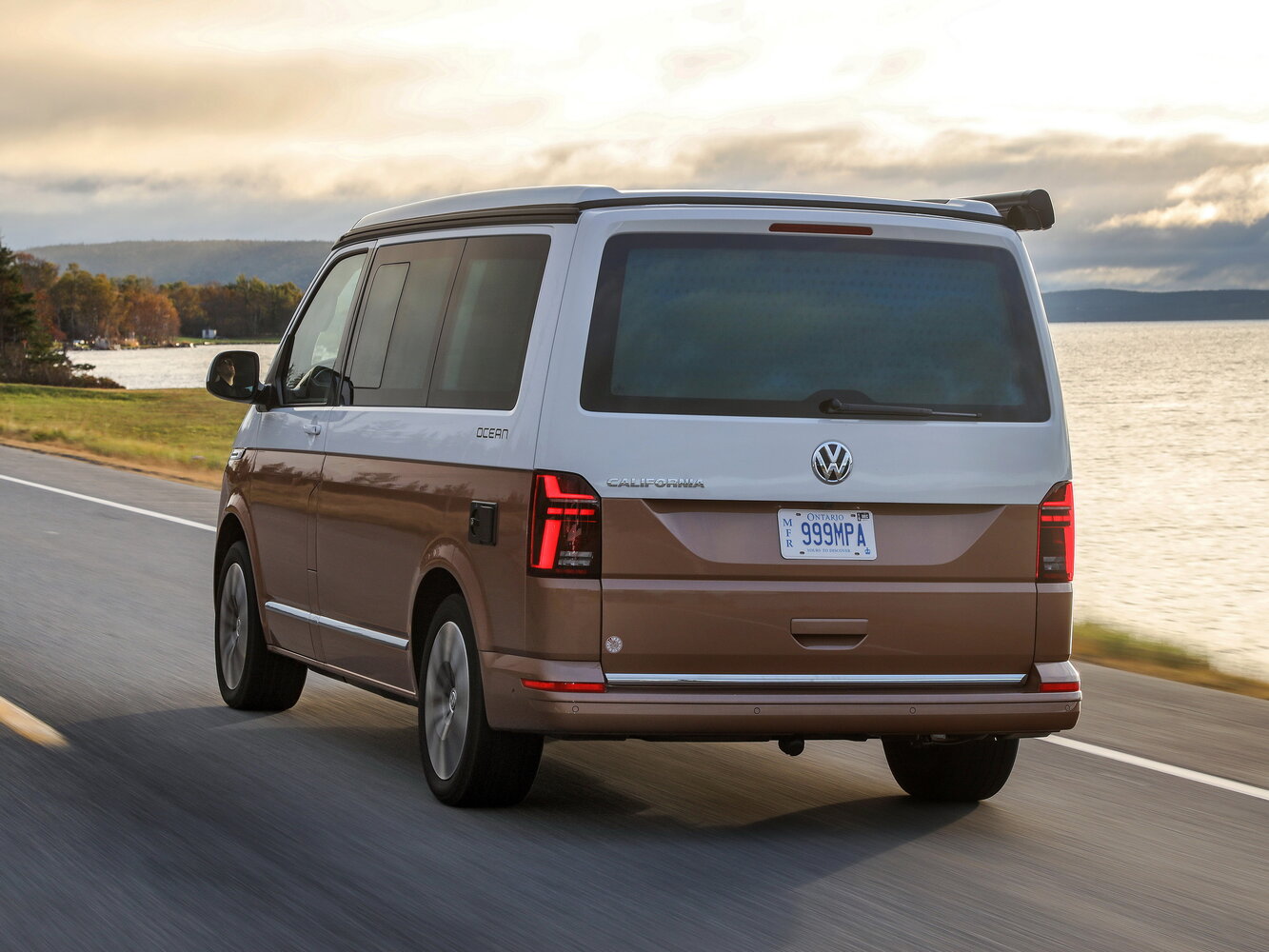 Volkswagen California, T6 Рестайлинг, 2019–2024, Минивэн: Вид сзади в три четверти