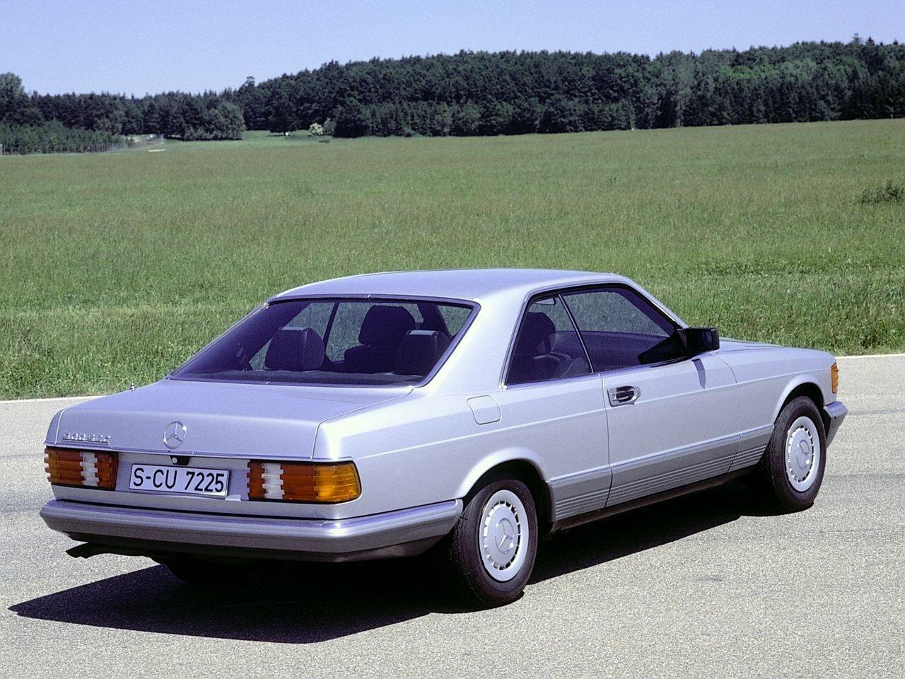 Mercedes-Benz S-Класс, II (W126), 1979–1985, Купе: Вид сзади в три четверти