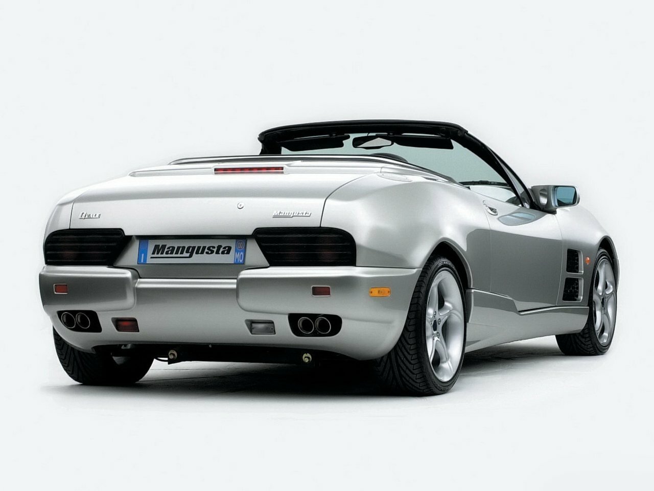 Qvale Mangusta, , 1999–2002, Convertible: Rear three-quarter view