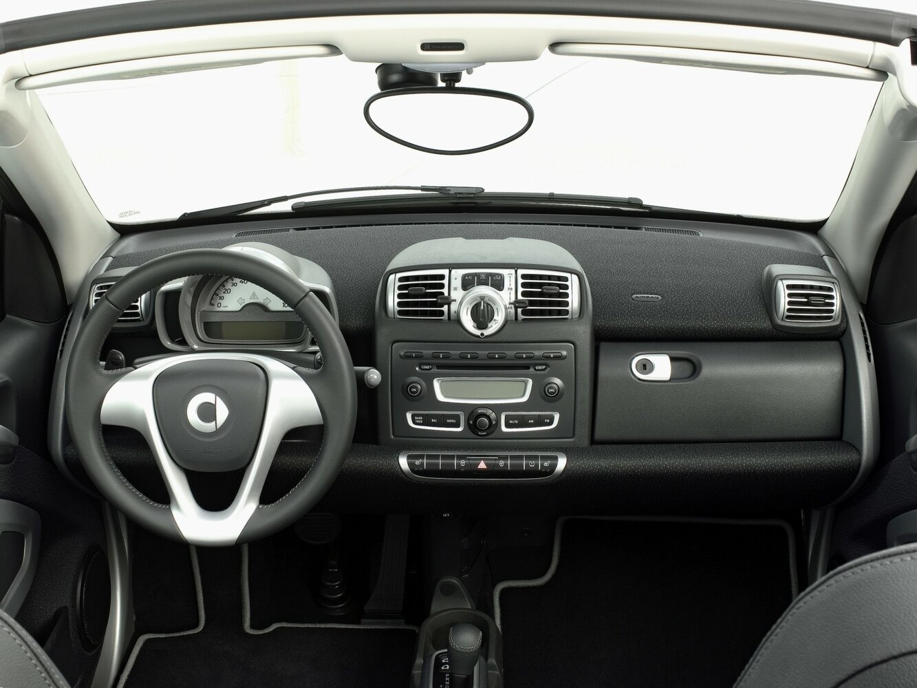 Smart Fortwo, II, 2007–2015, Convertible: Dashboard
