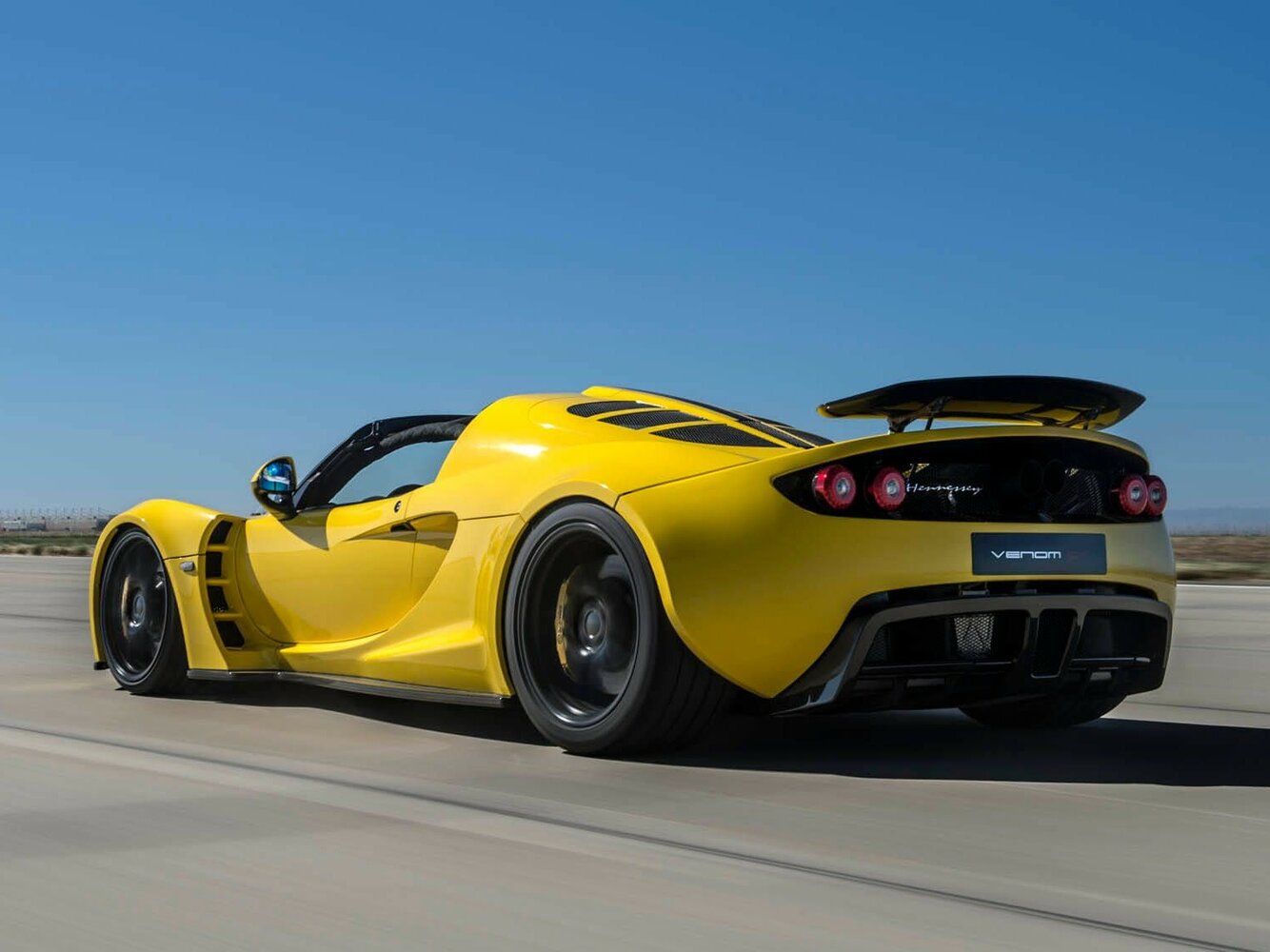 Hennessey Venom GT, , 2011–2017, Родстер: Вид сзади в три четверти