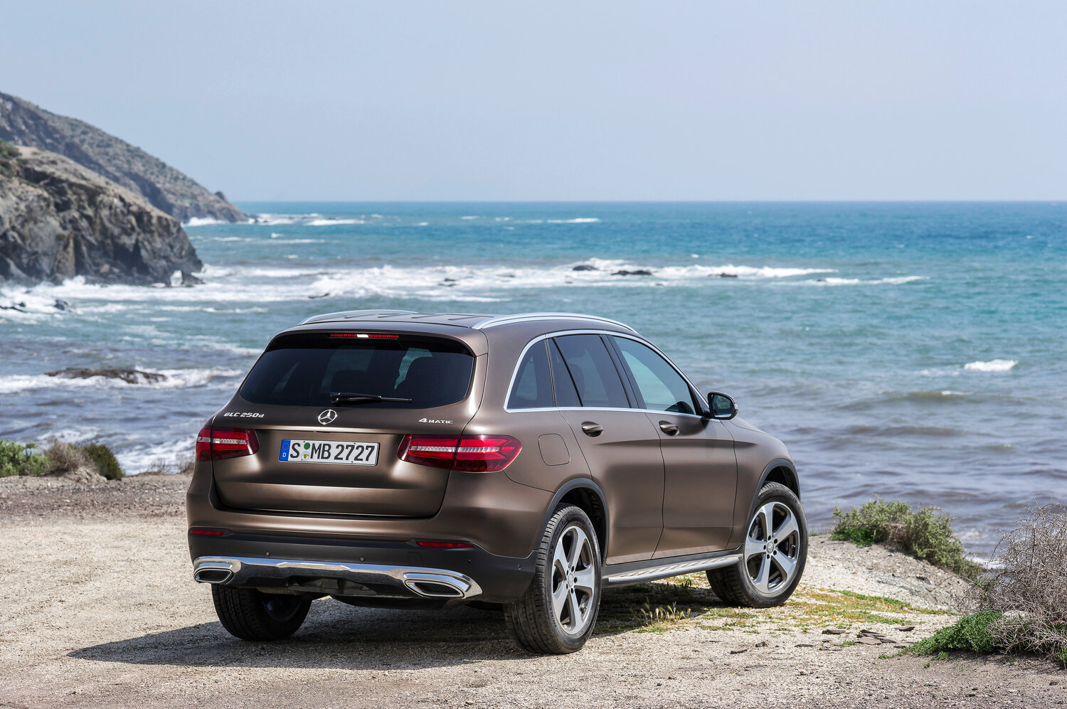 Mercedes-Benz GLC, I (X253), 2015–2019, Внедорожник 5 дв.: Вид сзади в три четверти