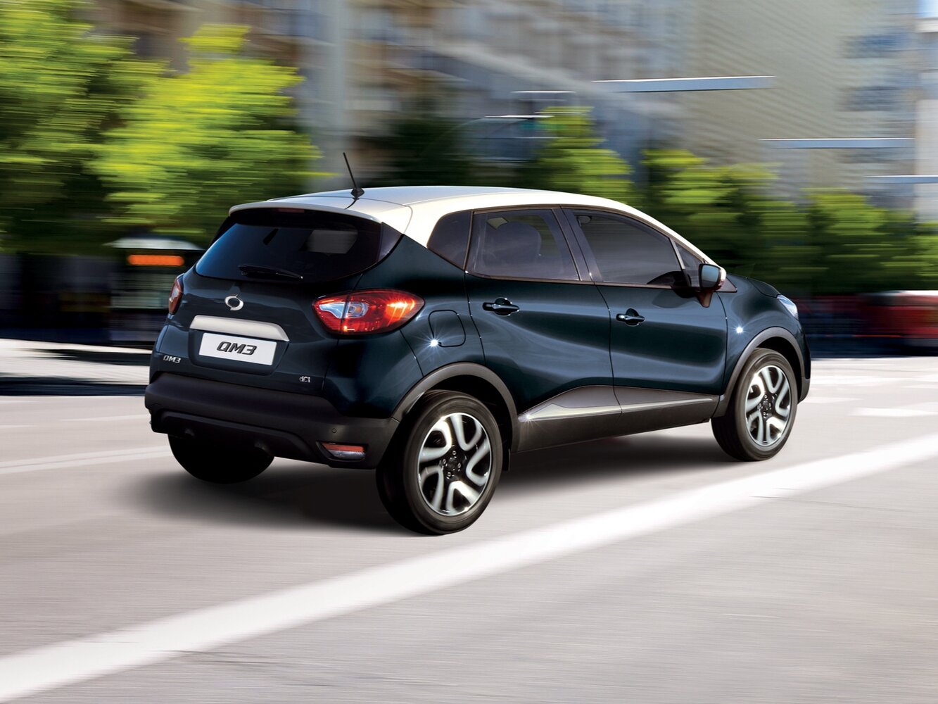Renault Samsung QM3, , 2013–2019, Внедорожник 5 дв.: Вид сзади в три четверти