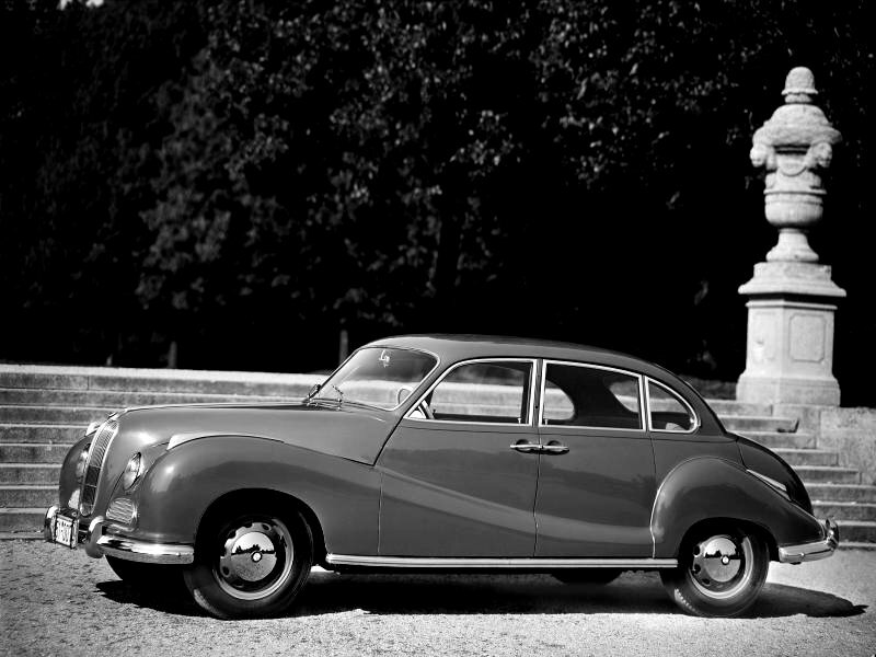 BMW 501, , 1952–1958, Sedan: Side view