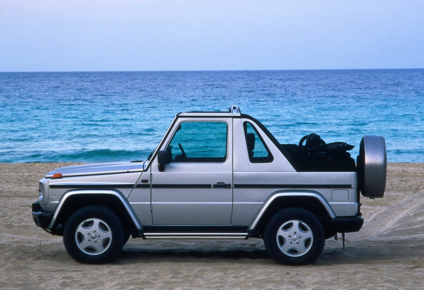 Mercedes-Benz G-Класс, II (W463) Рестайлинг 2, 2008–2012, Внедорожник открытый: Вид сбоку