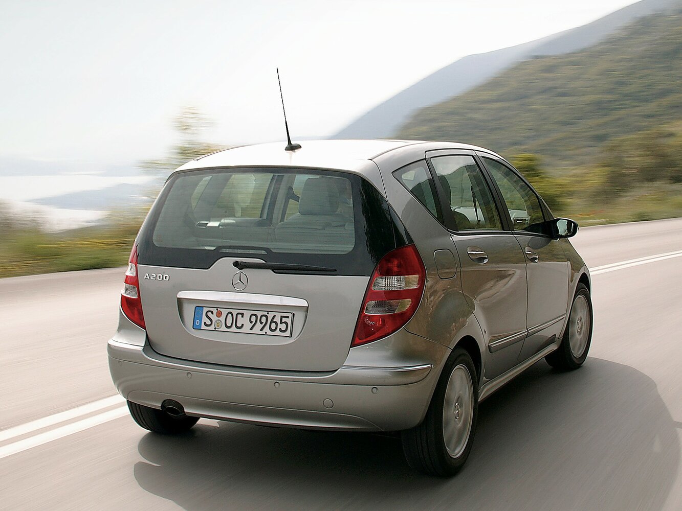 Mercedes-Benz A-Класс, II (W169), 2004–2008, Hatchback 5 door: Rear three-quarter view