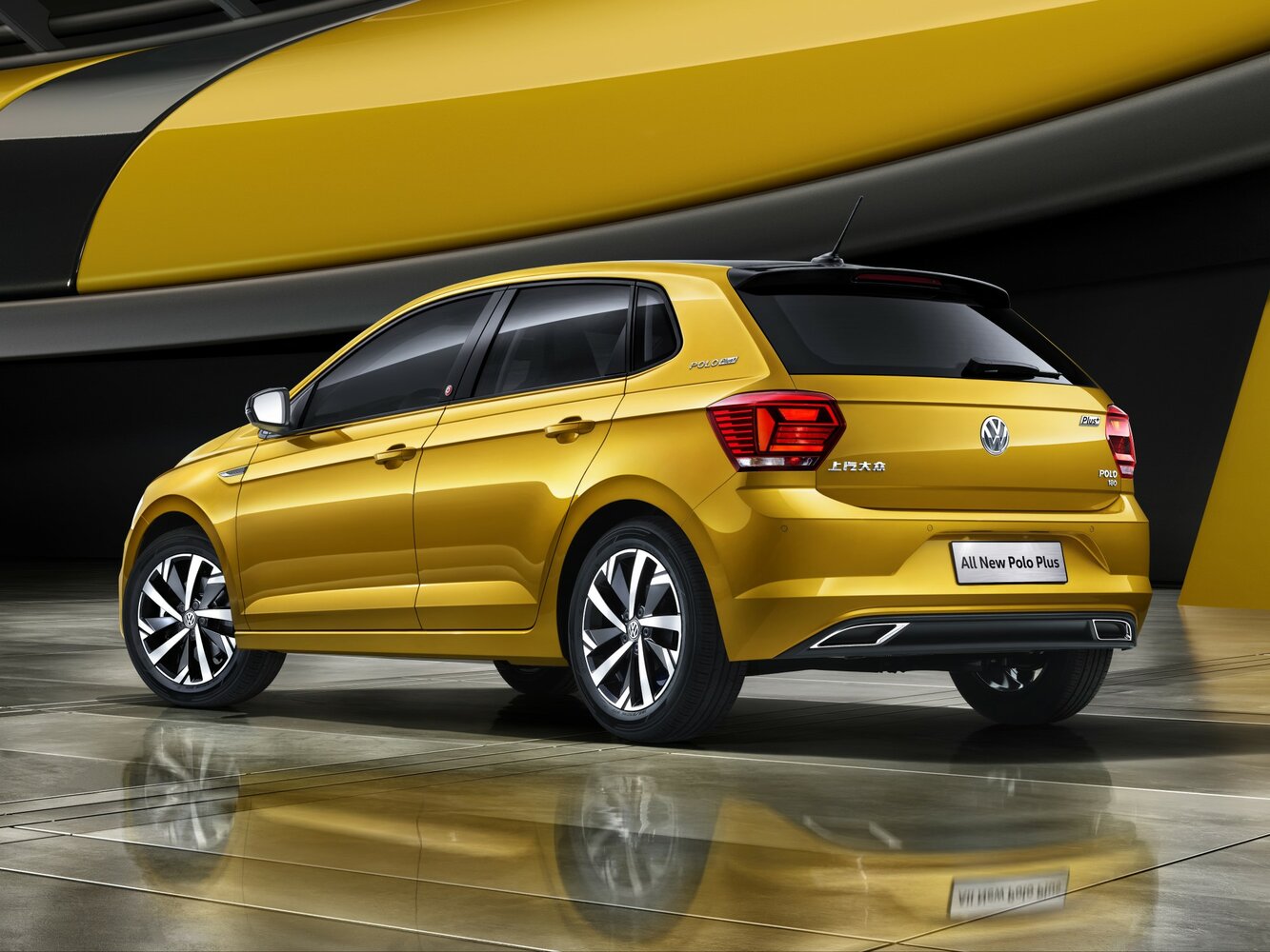 Volkswagen Polo, Plus (China Market), 2019–2024, Хэтчбек 5 дв.: Вид сзади в три четверти