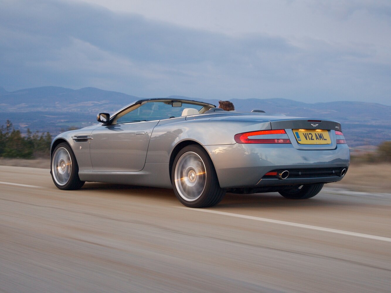 Aston Martin DB9, I, 2003–2008, Convertible Volante: Rear three-quarter view