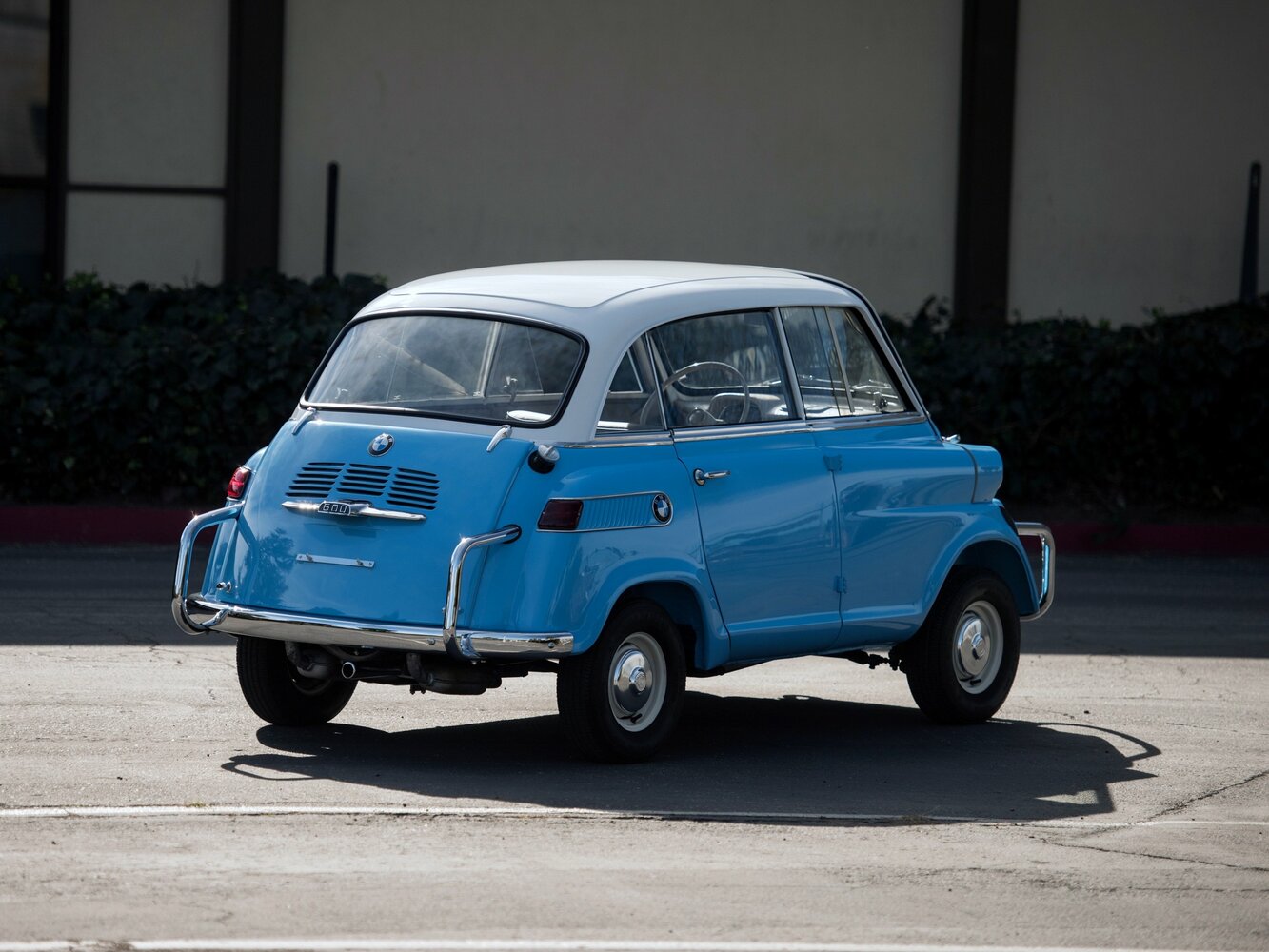 BMW 600, , 1957–1959, Hatchback 3 door: Rear three-quarter view
