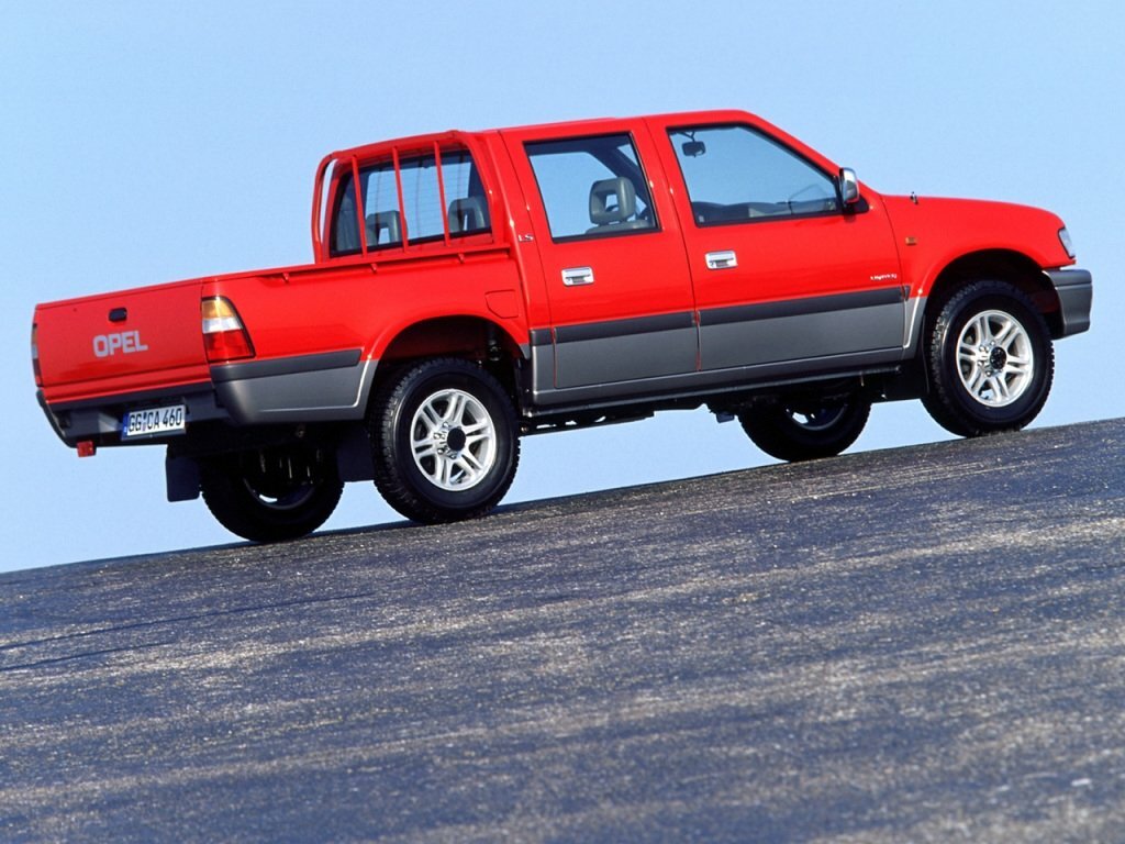 Opel Campo, , 1991–2000, Пикап Двойная кабина: Вид сбоку