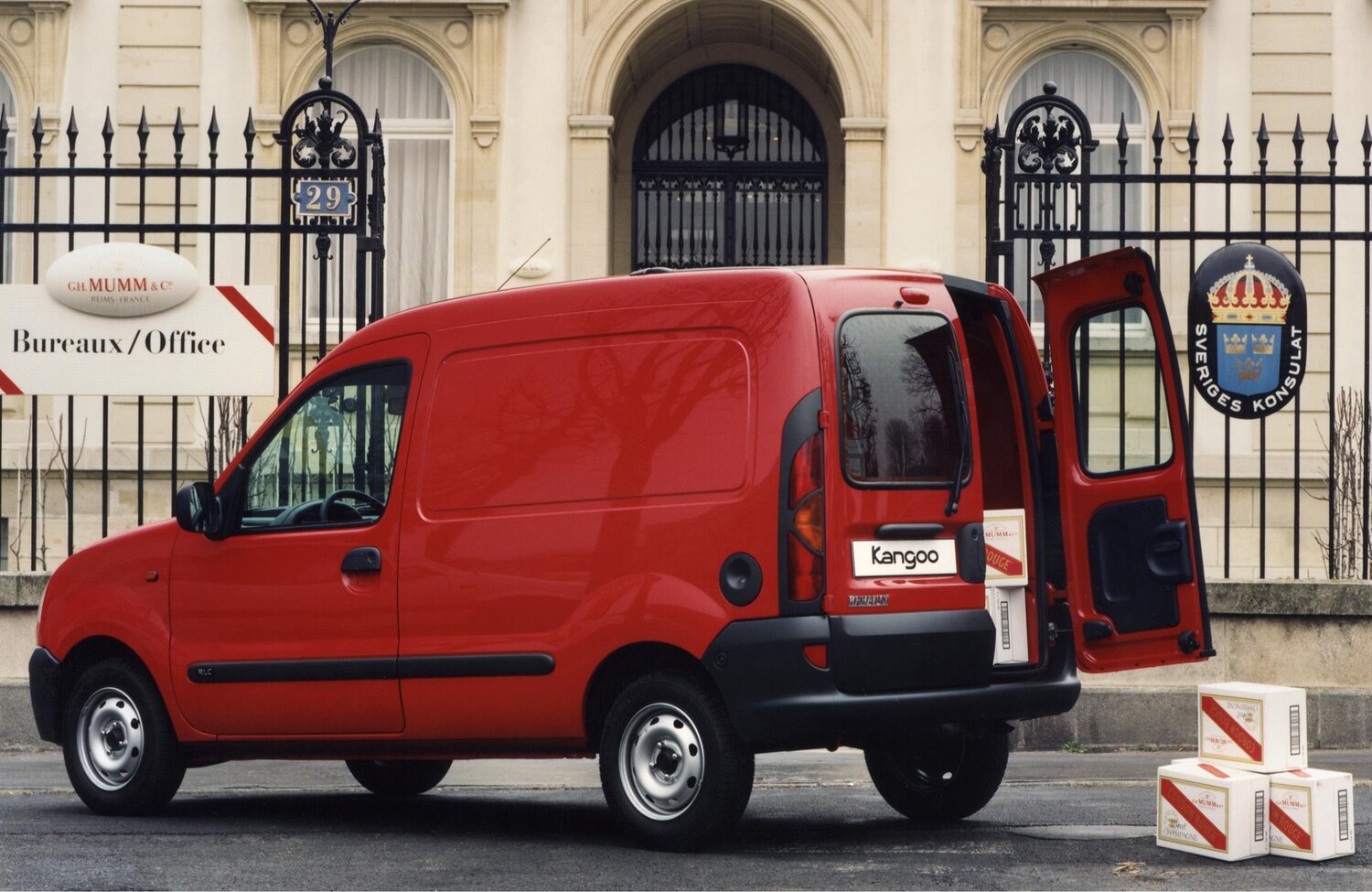 Renault Kangoo, I, 1997–2003, Фургон: Вид сзади в три четверти