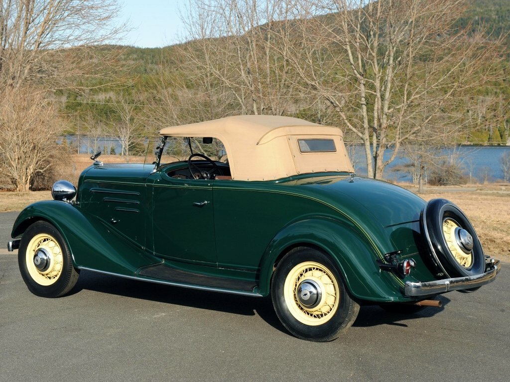 Chevrolet Master, , 1933–1940, Кабриолет DA: Вид сзади в три четверти