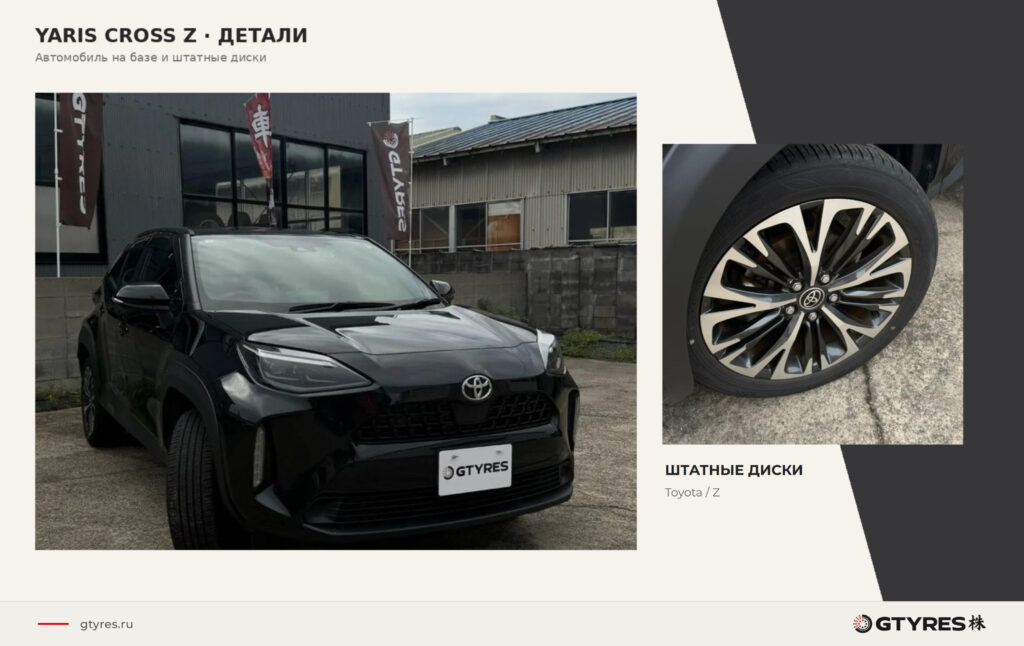 Yaris Cross Z и родные диски на базе GTYRES.